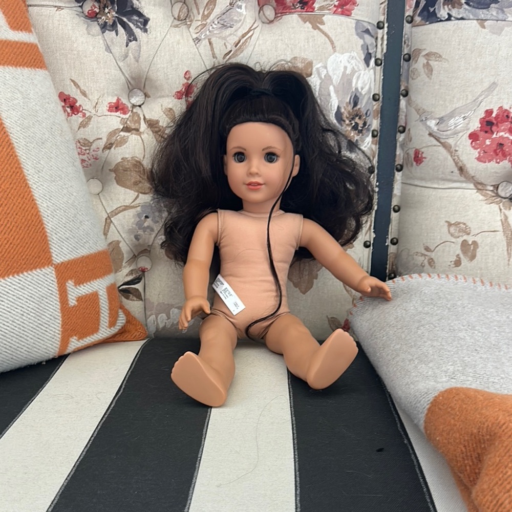 American Girl Tan and Brown Doll with Articulated Limbs